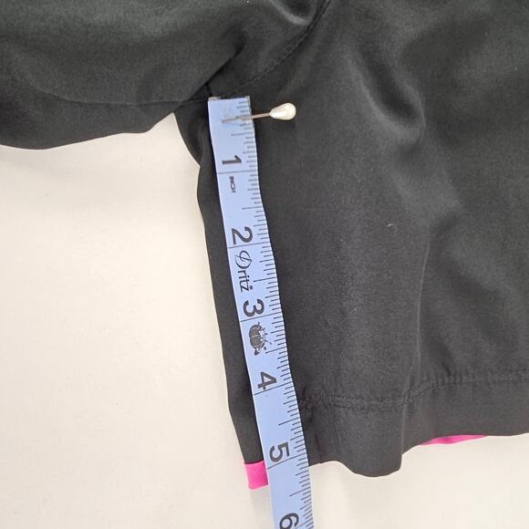 NIKE WOMEN'S VINTAGE BLACK ATHLETIC RUNNING SHORTS WITH PINK ACCENTS SIZE XL - Picture 10 of 10